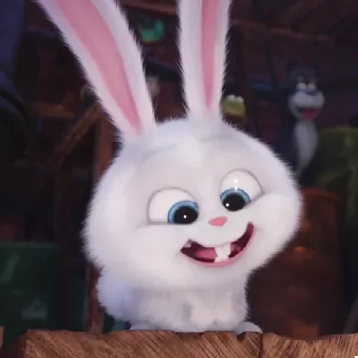 kaninchen schneeball, das kaninchen ist süß, cartoon bunny secret life, letztes leben von haustieren kaninchen schneeball, kaninchen schneeball letzte lebens von haustieren 1
