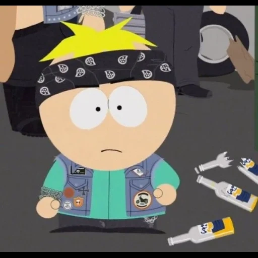 butters jup, parque sul, eric cartman, momentos do parque sul butters, superhero de batedores de south park