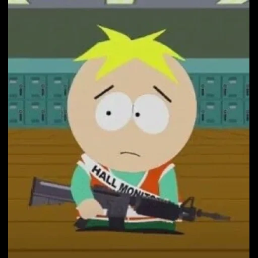 south park, south park butters, butters south park meme, south park butters bear, south park butters pistole