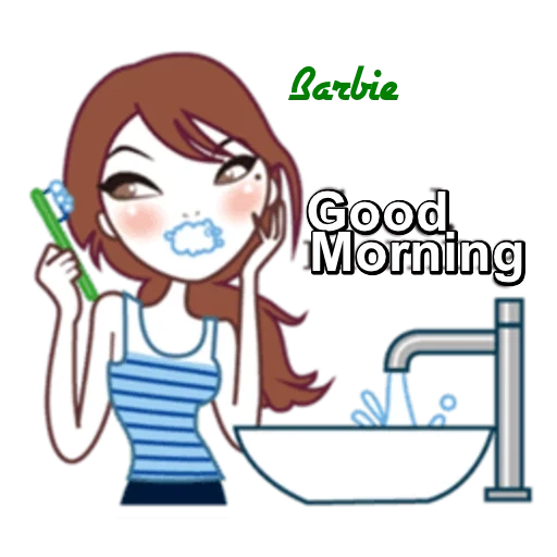 good morning, английский текст, аниме доброе утро, девочка милая рисунок