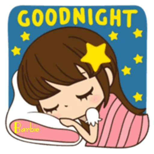 animation, girl, little girl, good night, good night sweet