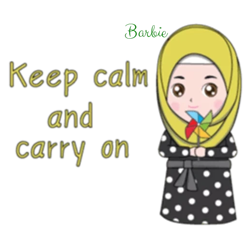 kartun, mujer joven, dibujos animados de hijab, niños musulmanes, nacimiento musulmán de un bebé
