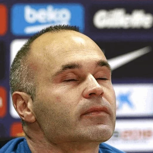 iniesta, the male, iniesta is crying, iniesta interview, andres iniesta press conference