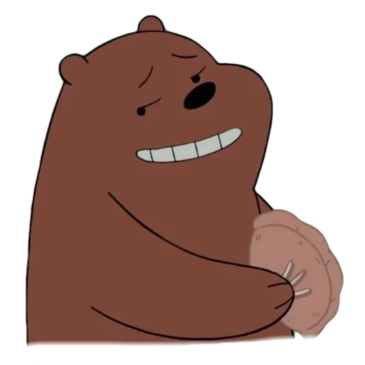 bear, bare bears, cubs are cute, bear character, brown bear