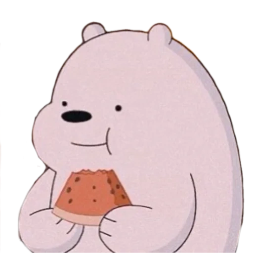 bare bears, orso carino, orso polare, orso di ghiaccio il nostro cuore di orso nudo