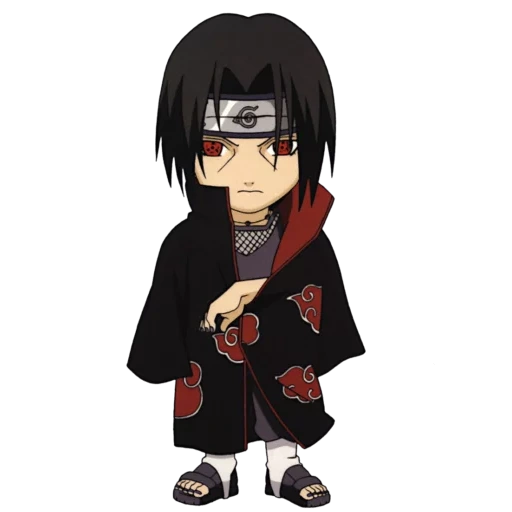 itachi, ithaca chibi, chibi yizhi yubo, roupa de parede vermelha ninja de sombra de fogo, akasaka chibi tian yi