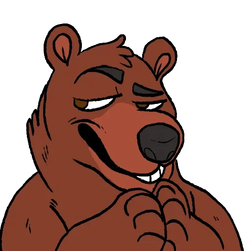 anime, orang, komik web, zveroboy09, beruang grizzly