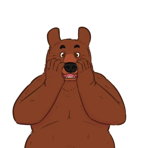 urso, urso urso, urso marrom, nós ursos nus grisli, cartoon engraçado de urso