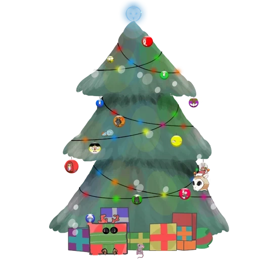 árvore de natal, palavra humana, árvore de natal verde, decoração de espinha de peixe, árvore de ano novo