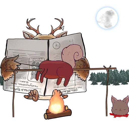 die hirsche, reindeer, karikatur des autors, weihnachten reindeer, der weihnachtsmann hirsch