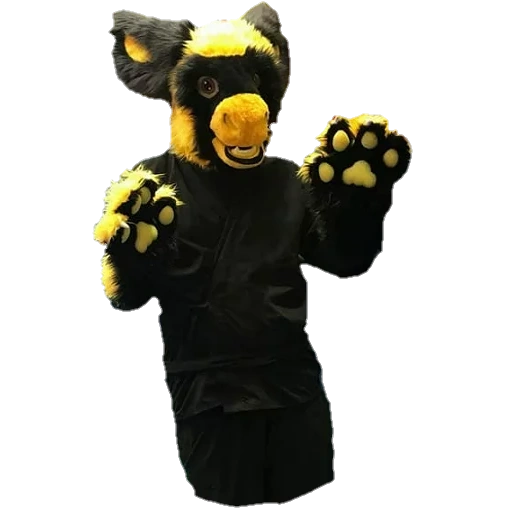 prolonger, maskot costume, costume de grizley bear, costume d'ours noir, ours noir kigurumi