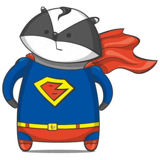 cat superman, kucing pahlawan super, grafik vektor, hewan kartun superhero