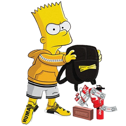 die simpsons, bart simpson, simpsons helden, bart simpson suprim, bart simpson