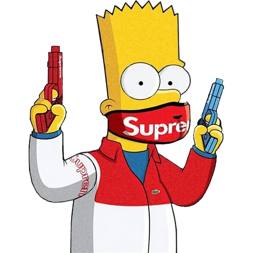 bart suprim, bart simpson, bart suprême, les simpsons sont cool, bart simpson suprim