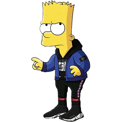 simpson art, bart simpson, the simpsons are cool, cool bart simpson, bart simpson supreme