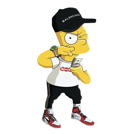 bart suprim, bart simpson, homero simpson, bart simpson suprim, bart simpson modnik supime