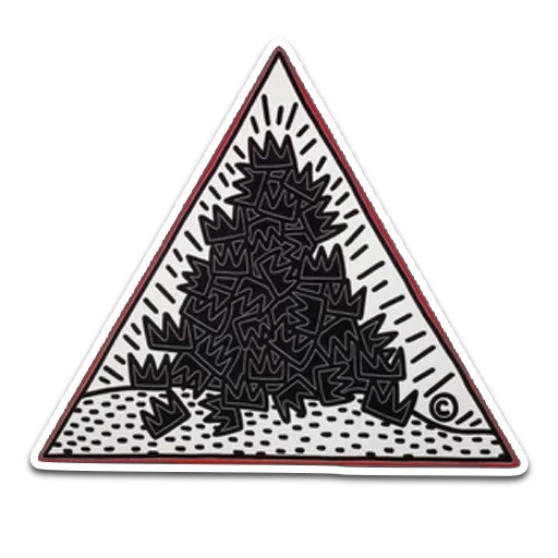 sleeve, symbol, triangle, careful sign