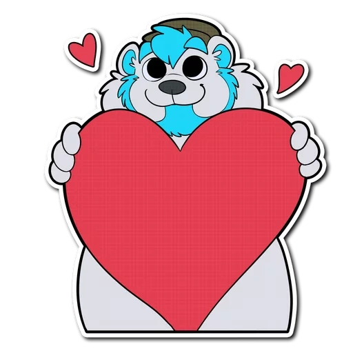 valentin, soutenir avec le cœur, coeur koala, dessin de la saint-valentin, valentin avec un ours blanc