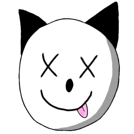 diagram, smiley cat, gambar sketsa, gambar karakter, emoji