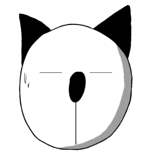 asia occidental, figura, gato sonriente, símbolo de expresión, mapa de boceto sonriente