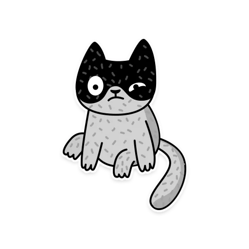 cat, gato, perro marino, gato, gato vectorial