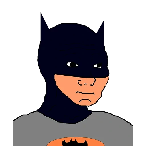 batman, batman, boy, batman's face, batman's cartoon face