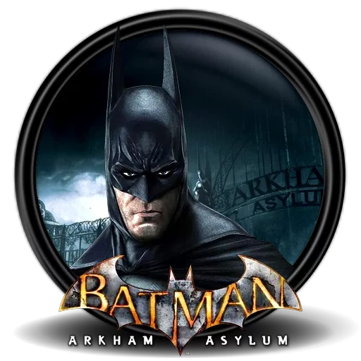 batman arkham, batman arkham asylum, batman arkham asylum icon, batman arkham asylum иконка, бэтмен аркхем ориджин обложка