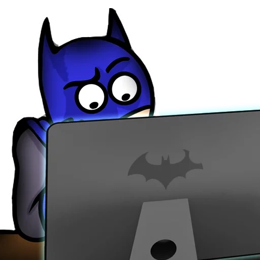 batman, batman, smiling face batman, dead batman, batman behind the computer