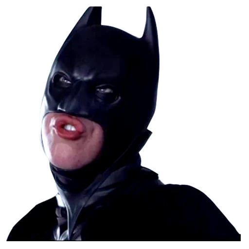 batman, batman with lips, funny batman, batman's funny face