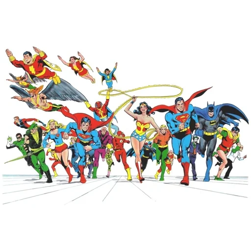 superhero, comic superheld, the justice league, superhelden malerei, marvel comic-figuren