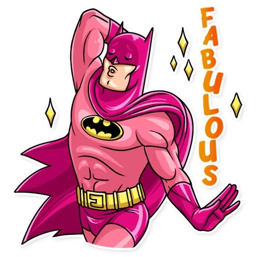 бэтмен, розовый бэтмен, персонажи бэтмена