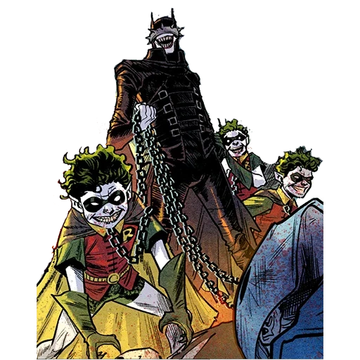 batman, clown di batman, batman diventa un clown, batman rider robin, batman clown multiverso oscuro