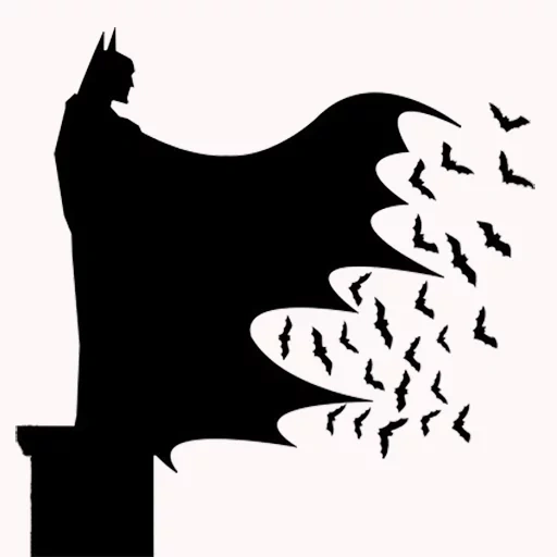 batman, silhouette de batman, silhouette de batman, modèle batman, silhouette de leba batman