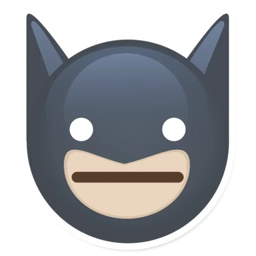 batman, icona del cane di mare, emoticon di batman