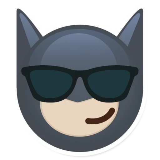 homem morcego, batman flat, batman emoji