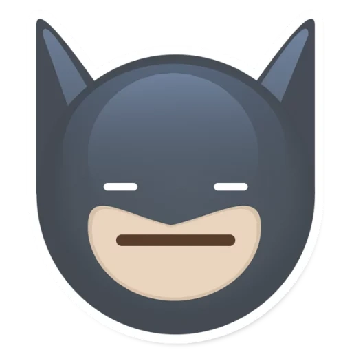homem morcego, sorria batman, batman emoji, máscara batman