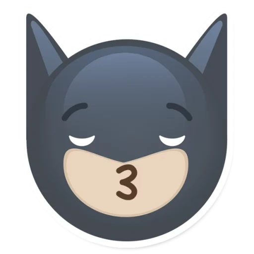 batman, kucing berekspresi, emoji serigala, batman watsap, emoji batman