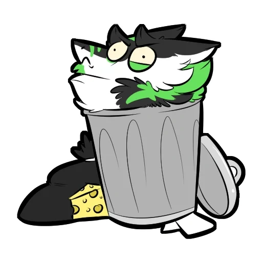 flip, anime, sampah, tempat sampah, tempat sampah