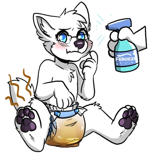 furri art, abdl furry, anime furri, wet furri diaper