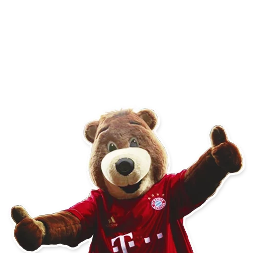 toy bear, soft toy bear, toy bear football player, talisman bavaria bear bernie, soft toy orange toys bear football player 50 cm
