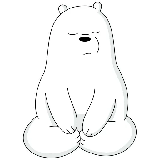cubs are cute, polar bear, polar bear pattern, white's whole truth about bears, white cartoon bear truth