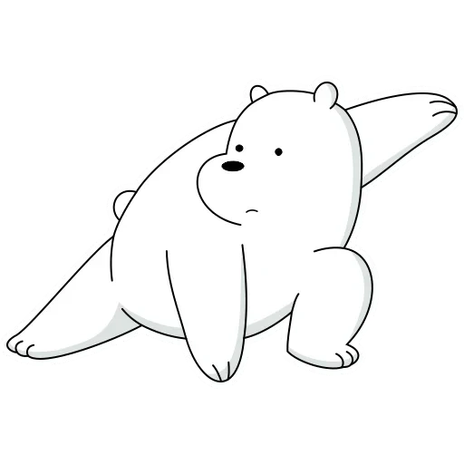 polar bear, polar bear, we naked bear white, polar bear cartoon, polar bear we naked bear emotion
