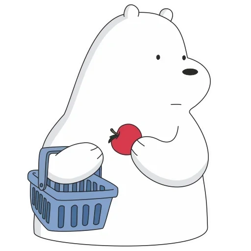 white, white bear, cubs are cute, polar bear, we naked bear cartoon 2020