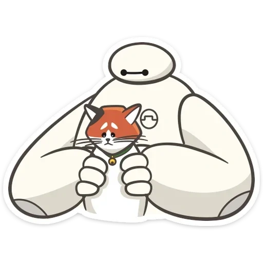 beimax, baymax, kota pahlawan, stiker baimax