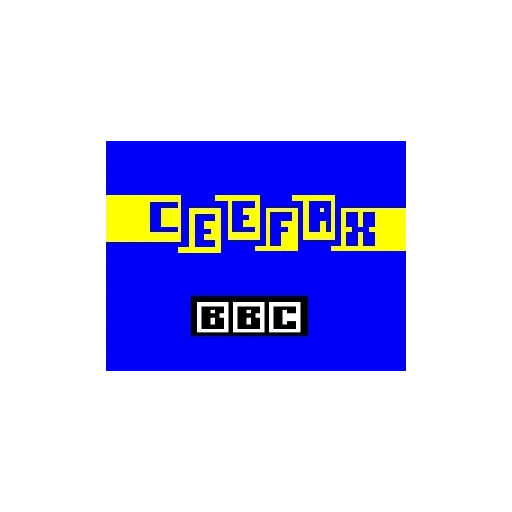 das logo, der text, ceefax, das logo, ceefax teletext