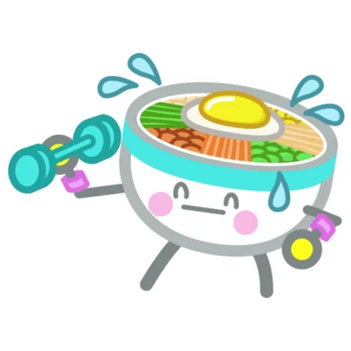 soupe, mélange de riz, illustration, mélange de riz de dessin animé, illustration vectorielle