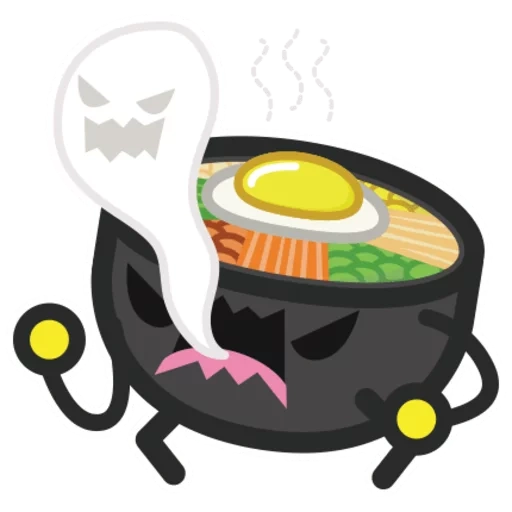 sushi, pibimpap, smiley, disegno pibimpap, cartoon pibimpap