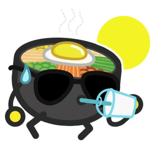 smiley, logo zitronenchibi, pibimpap cartoon, sushi charaktervektor, vektorabbildungen