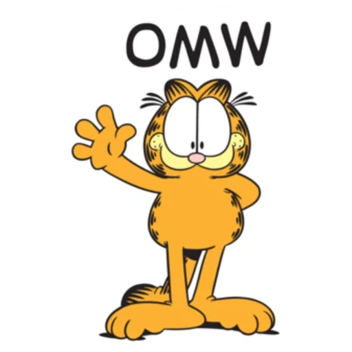 garfield, garfield, garfield, garfield klipat, garfield the red cat