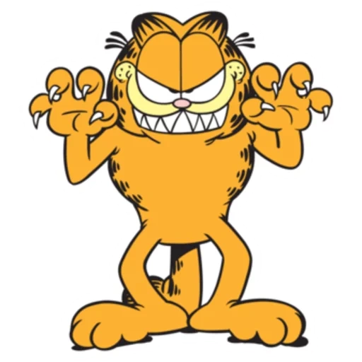 garfield, garfield, garfield smiles, garfield dancing, garfield and odie
